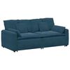 vidaXL Modulares Sofa mit Kissen Blau