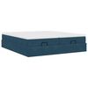 vidaXL Ottoman-Bett mit Matratzen Dunkelblau 160x200 cm Samt