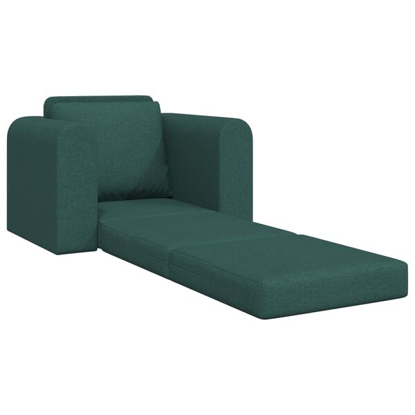 vidaXL Schlafsofa Dunkelgr&uuml;n 98 x 71 x 83 cm Stoff