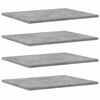 vidaXL B&uuml;cherregal-Bretter 8 Stk. Betongrau 40x50x1,5 cm Holzwerkstoff