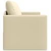 vidaXL Schlafsofa 110cm Creme Kunstleder