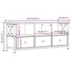 vidaXL TV-Schrank R&auml;uchereiche 102x33x45 cm Holzwerkstoff & Eisen