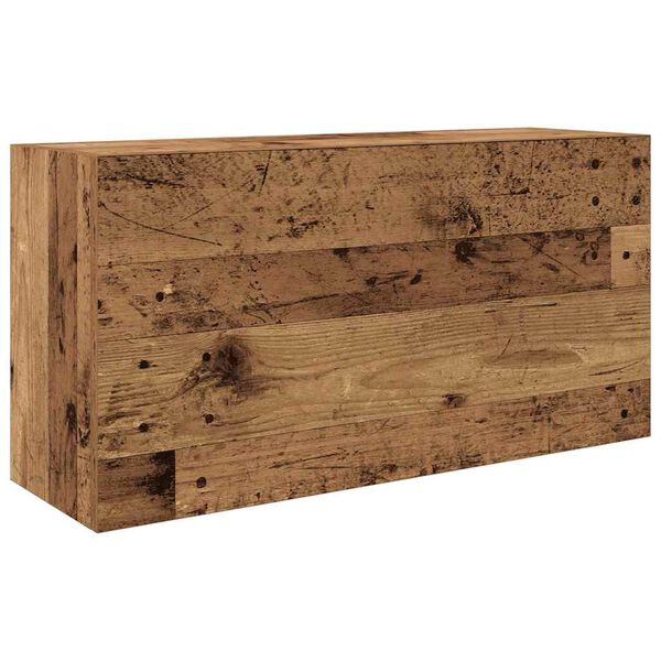 vidaXL Bad-Wandschrank Altholz-Optik 80x25x40 cm Holzwerkstoff