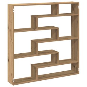 vidaXL W&uuml;rfelregal 7 F&auml;cher Artisan-Eiche Holzwerkstoff