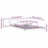 vidaXL Bettgestell Braun 135 x 190 cm Holz
