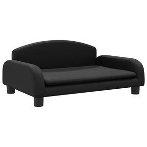 vidaXL Kindersofa Schwarz 70x45x30 cm Kunstleder