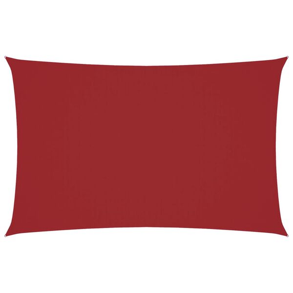 vidaXL Sonnensegel Oxford-Gewebe Rechteckig 2,5x5 m Rot