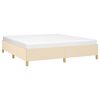 vidaXL Boxspringbettgestell Creme 160x200 cm Stoff