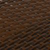 vidaXL Balkon-Sichtschutz Braun und Schwarz 400x100 cm Poly Rattan
