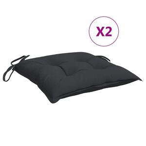 vidaXL Palettenkissen 2 Stk. Schwarz 50x50x7 cm Oxford-Gewebe
