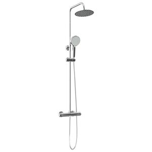 vidaXL Thermostatisches Duschset Chrom 27 x 46 x 123 cm Edelstahl 201