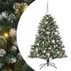 vidaXL K&uuml;nstlicher Weihnachtsbaum mit 150 LEDs mit St&auml;nder Gr&uuml;n 120 cm