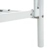 vidaXL Etagenbettgestell Weiß Metall 140x200 cm/90x200 cm