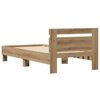 vidaXL Bettrahmen Artisan-Eiche 193 x 95 x 88 cm Holzwerkstoff