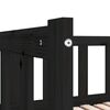 vidaXL Tagesbett Ausziehbar Schwarz Kiefer Massivholz 2x(90x200) cm