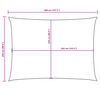 vidaXL Sonnensegel Oxford-Gewebe Rechteckig 2,5x4 m Orange
