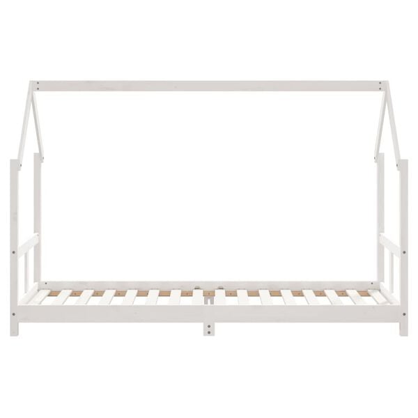 vidaXL Kinderbett Weiß 80x200 cm Massivholz Kiefer