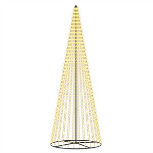 vidaXL LED-Weihnachtsbaum 385 cm 1148 LEDs Warmes Wei&szlig; Eisen Schwarz