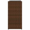 vidaXL Pflanzk&uuml;bel 2 Stk. Braun 30x30x60 cm Poly Rattan