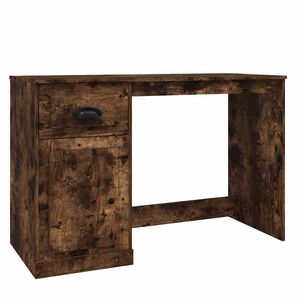 vidaXL Schreibtisch mit Schublade R&auml;uchereiche 115x50x75cm