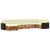 vidaXL Outdoor-Sofagarnitur 7 stk. Natur und Creme