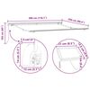 vidaXL Einziehbare Markise Mehrfarbig 300 x 250 cm Stoff