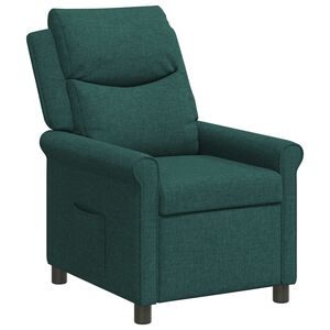 vidaXL Liegestuhl Dunkelgr&uuml;n 69 x 93 x 102 cm Stoff