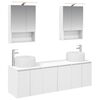 vidaXL Badezimmerschrank-Set 5 stk. Wei&szlig; Holzwerkstoff