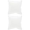 vidaXL Kopfkissen 2 pcs 60 x 60 cm Australische Wolle Wei&szlig;