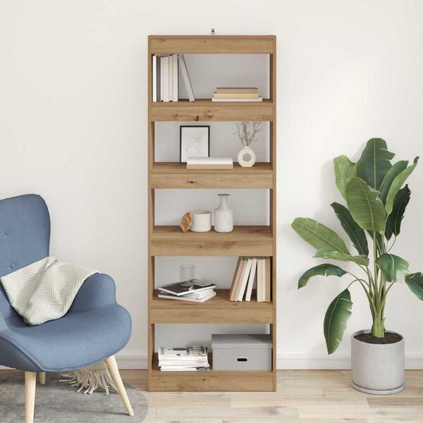 vidaXL B&uuml;cherregal Artisan-Eiche 60 x 30 x 166 cm Holzwerkstoff