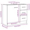 vidaXL Waschbeckenschrank Artisan-Eiche 63x30x54 cm Holzwerkstoff