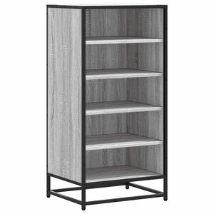 vidaXL Schuhregal Grau Sonoma 48x38x97,5 cm Holzwerkstoff