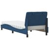 vidaXL Bett mit Matratze Blau 80x200 cm Stoff