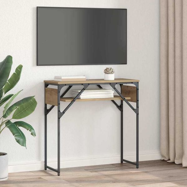 vidaXL Konsolentisch Artisan-Eiche 75x30x75cm Holzwerkstoff