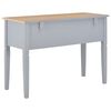 vidaXL Schreibtisch Grau 109,5 x 45 x 77,5 cm Holz