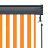 vidaXL Au&szlig;enrollo 160x250 cm Wei&szlig; und Orange