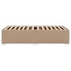 vidaXL Bettgestell Cappuccino-Braun 100x200 cm Kunstleder