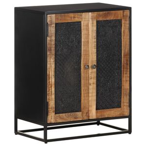 vidaXL Sideboard 60x35x75 cm Raues Mangoholz