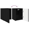 vidaXL TV-Wandschrank Schwarz 30 x 31 x 40 cm Holzwerkstoff