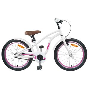 vidaXL Kinderfahrrad 20 Zoll f&uuml;r 6-11 Jahre alt Wei&szlig;
