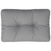 vidaXL Palettenkissen Grau 50x40x12 cm Stoff