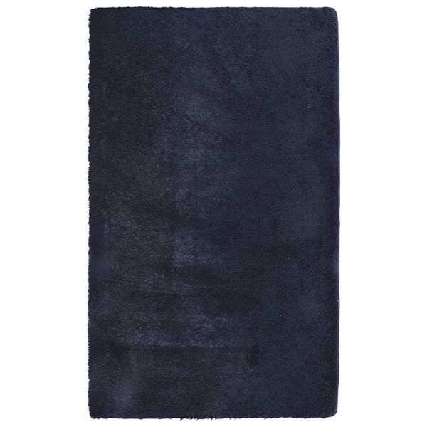 vidaXL Teppich Shaggy Hochflor NAVARRA Marineblau 80x150 cm Polyester