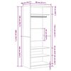 vidaXL Kleiderschrank Artisan-Eiche 80 x 50 x 200 cm Holzwerkstoff