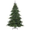 vidaXL K&uuml;nstlicher klappbarer Weihnachtsbaum Gr&uuml;n 210 cm PVC und Stahl