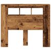 vidaXL LED-Kopfteil Altholz-Optik 120x18,5x103,5 cm Holzwerkstoff