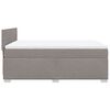 vidaXL Boxspringbett mit Matratze Taupe 140x200 cm Stoff