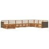 vidaXL Outdoor-Sofagarnitur 8 stk. Natur Massivholz Akazie