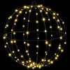 vidaXL Ball mit 192 LEDs 2 pcs Warmweiß 43,5 cm Metall