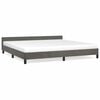 vidaXL Bettgestell ohne Matratze Dunkelgrau 200x200 cm Samt