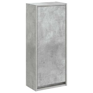 vidaXL Wandmontierte Waschbecken-Vanit&auml;t Betongrau 35 x 20 x 81 cm